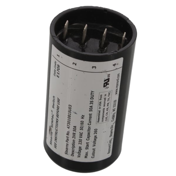 SWITCH MOT 50AMP 260VCO W/ELMO